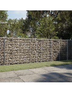 Габионна кошница с покритие, 350x100x100 см, поцинковано желязо