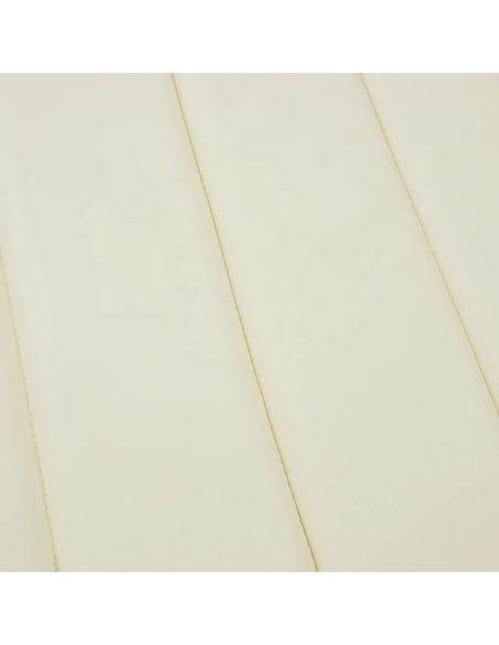Шалте за шезлонг, кремаво, 200x60x3 см, Оксфорд плат