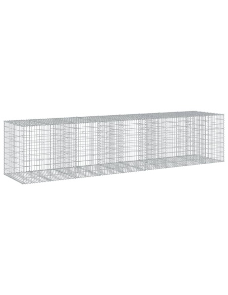 Габионна кошница с покритие, 450x100x100 см, поцинковано желязо