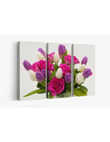 Картина на Букет от рози и лалета - k3158348 -PAGAGAL