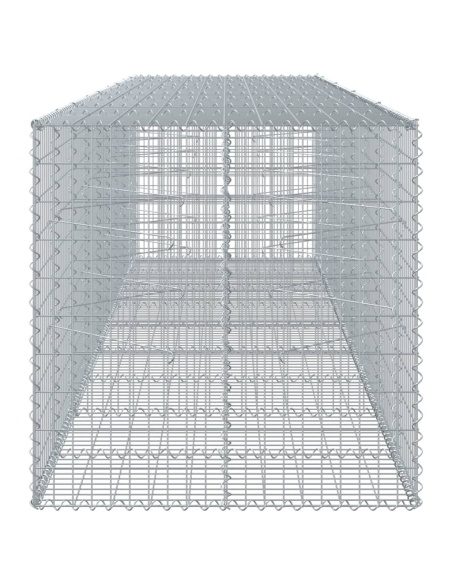 Габионна кошница с покритие, 450x100x100 см, поцинковано желязо