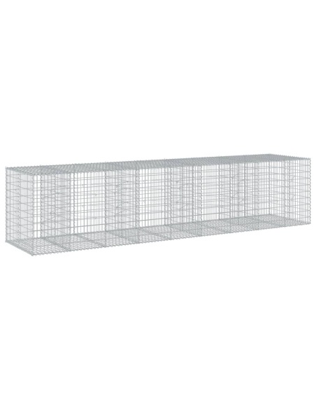 Габионна кошница с покритие, 450x100x100 см, поцинковано желязо