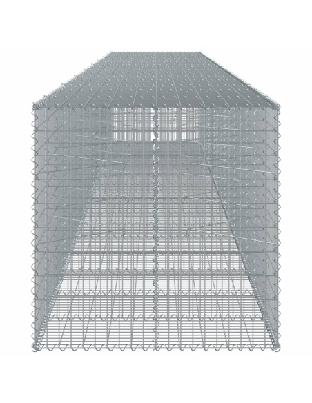 Габионна кошница с покритие, 850x100x100 см, поцинковано желязо