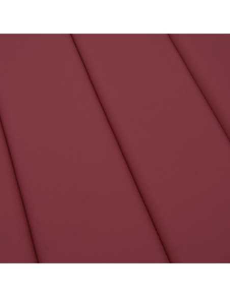 Шалте за шезлонг, виненочервено, 200x50x3 см, Оксфорд плат