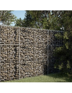 Габионна кошница с покритие, 100x100x150 см, поцинковано желязо