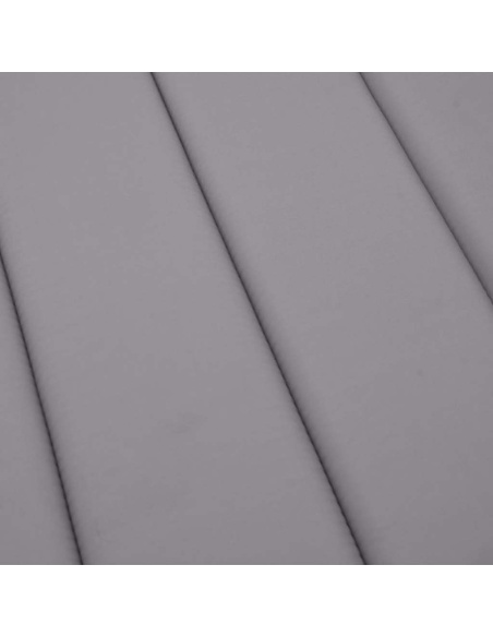 Шалте за шезлонг, сива, 180x60x4 см, Оксфорд плат