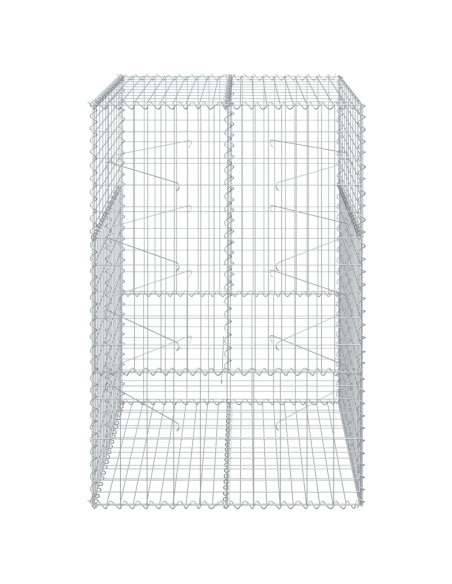 Габионна кошница с покритие, 100x100x150 см, поцинковано желязо