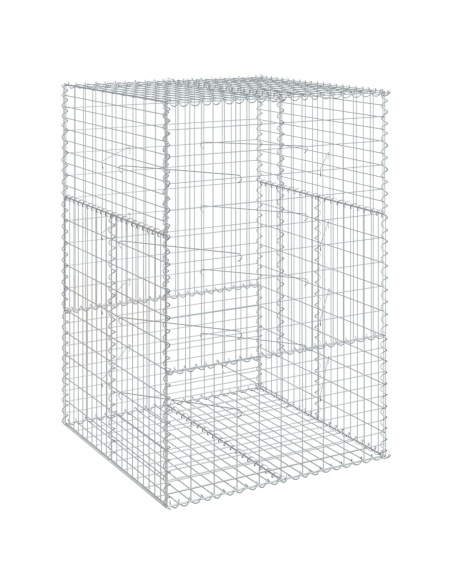 Габионна кошница с покритие, 100x100x150 см, поцинковано желязо