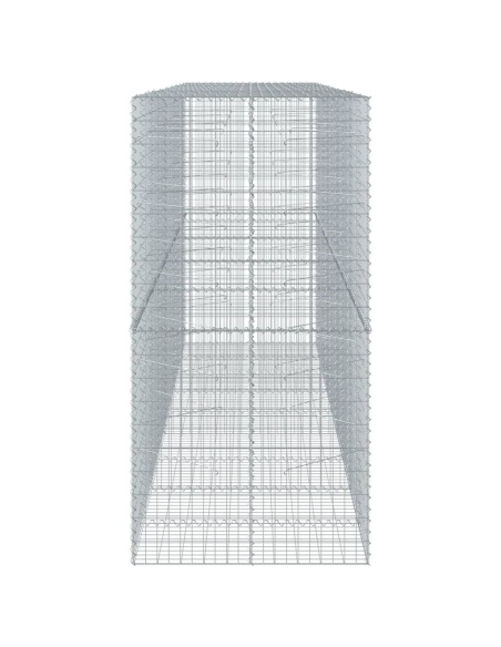 Габионна кошница с покритие, 450x100x200 см, поцинковано желязо