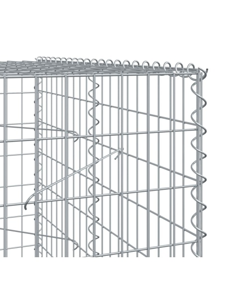 Габионна кошница с покритие, 450x100x200 см, поцинковано желязо