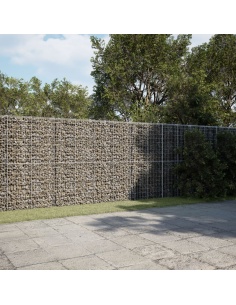 Габионна кошница с капак, 1200x100x200 см, поцинковано желязо