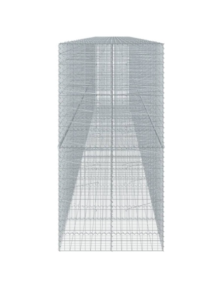 Габионна кошница с капак, 1200x100x200 см, поцинковано желязо