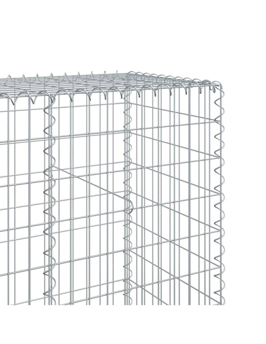 Габионна кошница с покритие, 1100x50x200 см, поцинковано желязо