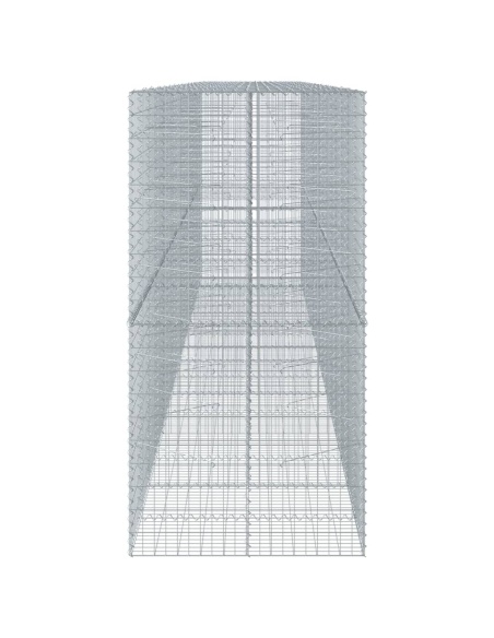 Габионна кошница с покритие, 800x100x200 см, поцинковано желязо