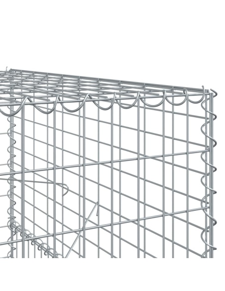 Габионна кошница с покритие, 600x100x150 см, поцинковано желязо
