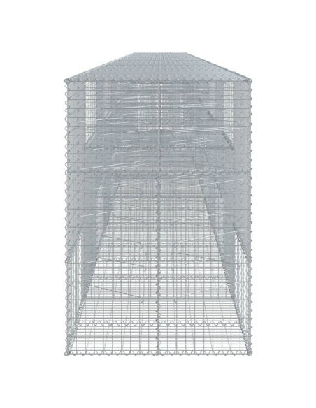 Габионна кошница с покритие, 1200x100x150см, поцинковано желязо
