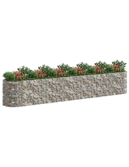 Габион повдигната леха, поцинковано желязо, 600x100x100 cм