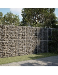 Габионна кошница с покритие, 350x100x200 см, поцинковано желязо