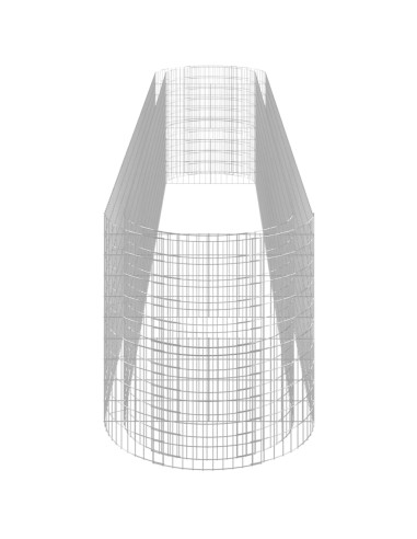 Габион повдигната леха, поцинковано желязо, 600x100x100 cм