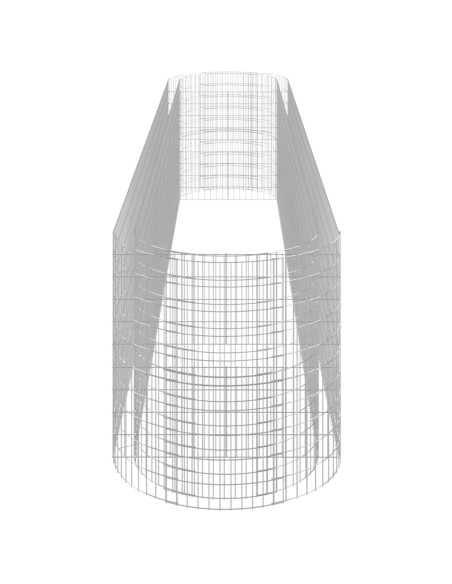 Габион повдигната леха, поцинковано желязо, 600x100x100 cм