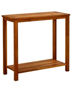 Градинска конзолна маса, 80x35x75 см, акациево дърво масив