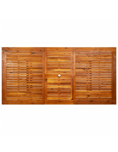 Градинска трапезна маса, (150-200)x100x75 cм, акация масив