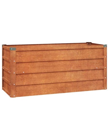 Градинска повдигната леха ръждив 100x40x45 см кортенова стомана