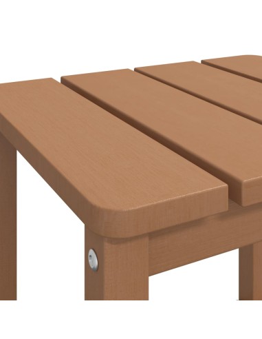 Градинска маса Adirondack, кафява, 38x38x46 см, HDPE
