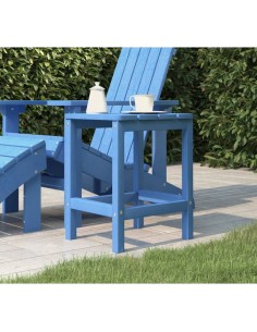 Градинска маса Adirondack, аква синьо, 38x38x46 см, HDPE