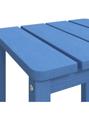 Градинска маса Adirondack, аква синьо, 38x38x46 см, HDPE