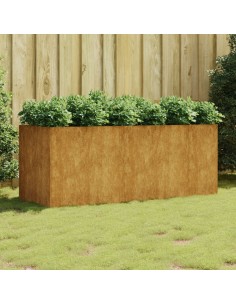 Градинска повдигната леха 200x80x80 см кортенова стомана