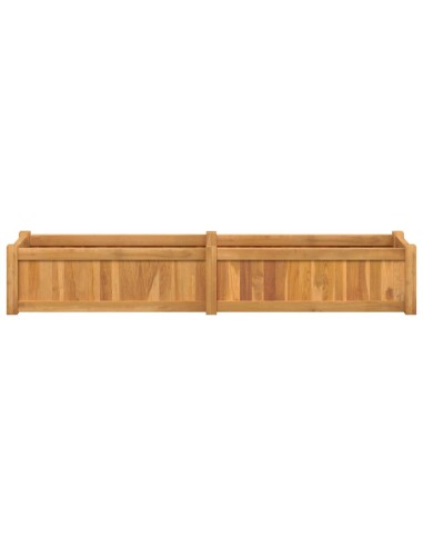 Повдигната леха 150x30x25 см тиково дърво масив