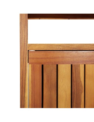 Градинска конзолна маса, 110x35x75 см, акация масив