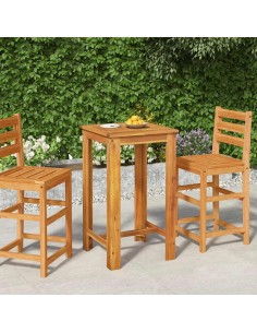 Градинска бар маса 60x60x105 см масивна акация