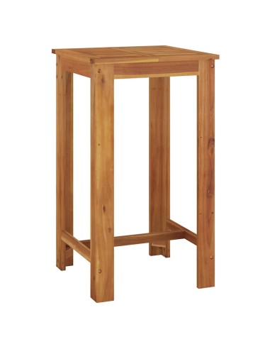 Градинска бар маса 60x60x105 см масивна акация
