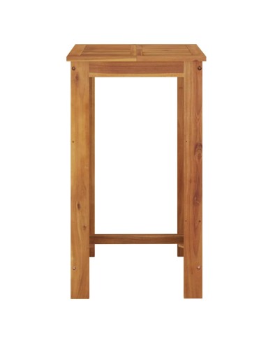Градинска бар маса 60x60x105 см масивна акация