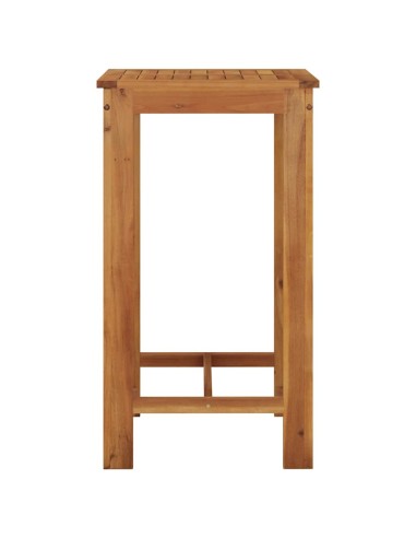 Градинска бар маса 60x60x105 см масивна акация