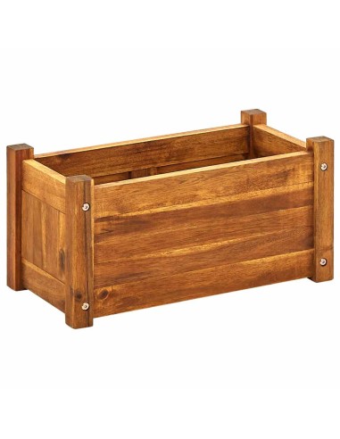Градинска повдигната леха, акациево дърво, 50x25x25 см