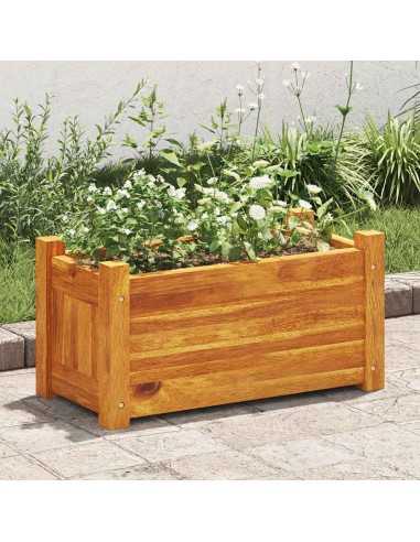 Градинска повдигната леха, акациево дърво, 50x25x25 см
