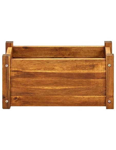 Градинска повдигната леха, акациево дърво, 50x25x25 см