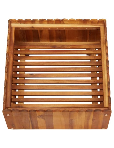 Градинска повдигната леха, 50x50x25 см, акациево дърво масив
