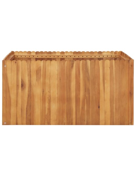 Градинска повдигната леха, 100x100x50 см, акациево дърво масив