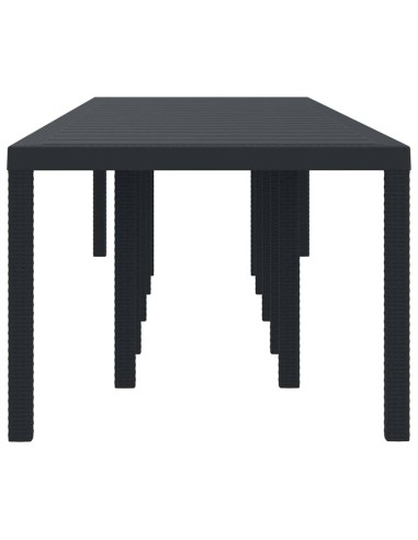 Градинска маса Антрацит 350 x 100 x 73 см полиратан