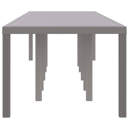 Градинска маса Светлосиво 350 x 100 x 73 см полиратан