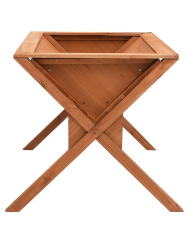 Градинска повдигната леха, 90x55x56 см, чам