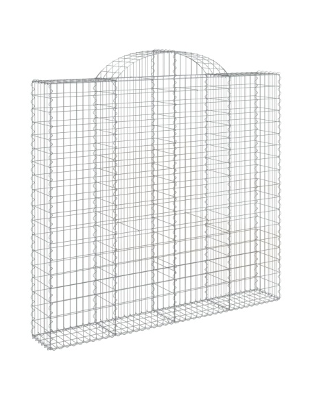 Дъговидна габионна кошница 200x30x180/200 см поцинковано желязо