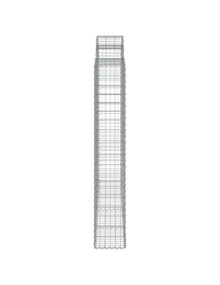 Дъговидна габионна кошница 200x30x180/200 см поцинковано желязо