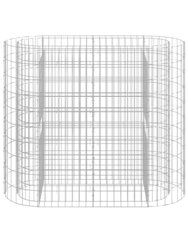 Габион повдигната леха, поцинковано желязо, 120x50x100 cм