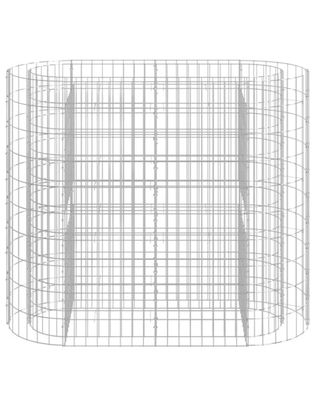 Габион повдигната леха, поцинковано желязо, 120x50x100 cм
