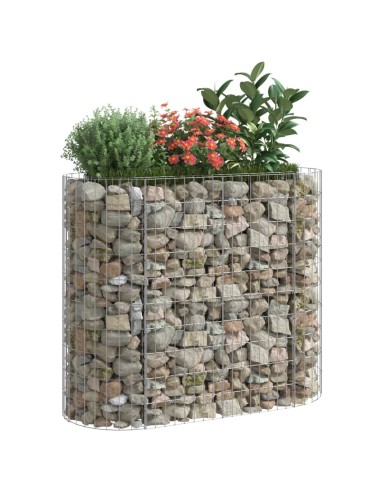 Габион повдигната леха, поцинковано желязо, 120x50x100 cм